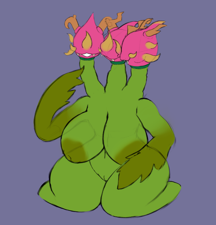artesjsc big_breasts breasts cleavage dragon_bruit_(pvz) electronic_arts female huge_breasts nipples plants_vs_zombies plants_vs_zombies_2:_it's_about_time popcap_games pvz pvz_2 tagme thick_thighs wide_hips