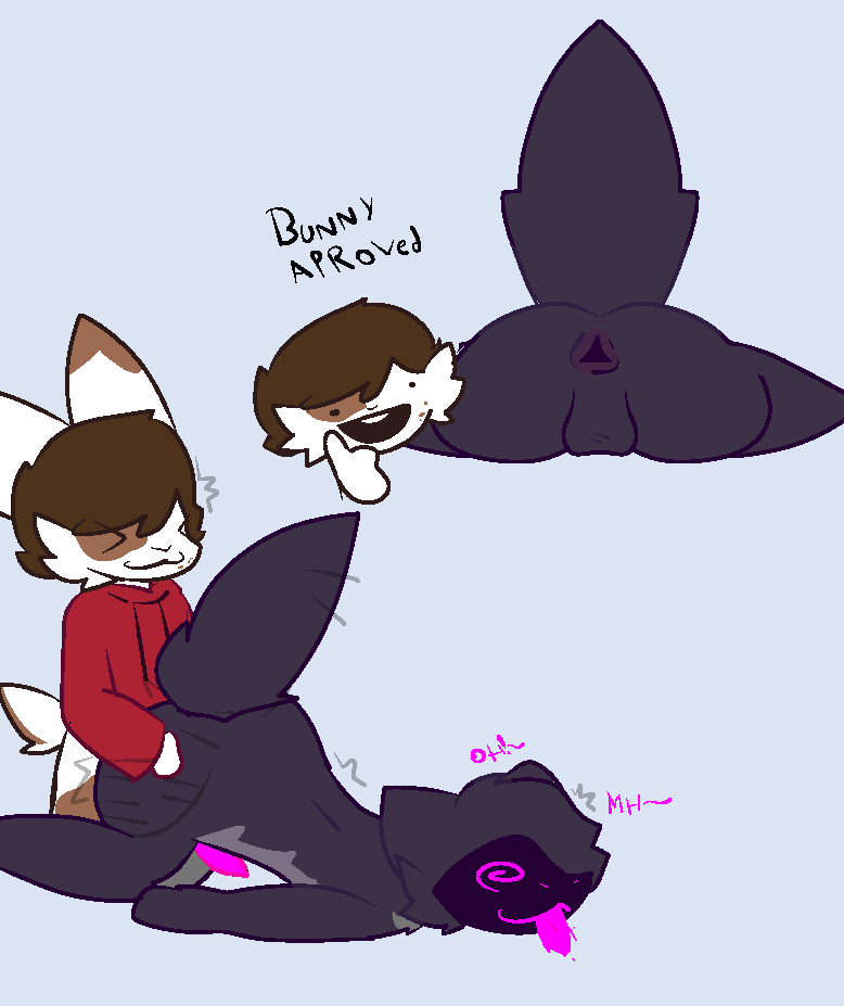 addz_(addzthefur) addzthefur anthro anus ass balls big_butt buckteeth clothing digital_media_(artwork) duo femboy fur genitals humanoid lagomorph larger_penetrated leporid machine male male/male mammal nude penetration pixel_(artwork) protogen puffy_anus purple_body purple_fur rabbit scut_tail sex short_tail simple_background size_difference small_but_hung smile tail teeth text