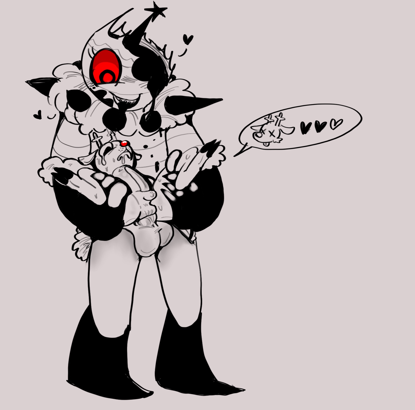 1boy, 1futa, anal, anal sex, bobette (dandy's world), dandy's world, denkrill, female, futa on male, futa penetrating, futanari, huge size difference, impossible fit, intersex, male, questionable consent, rape, raped by monster, reindeer, roblox, rudie (dandy's world), size difference, stomach bulge, stomach deformation, straight, twisted, twisted bobette (dandy's world)