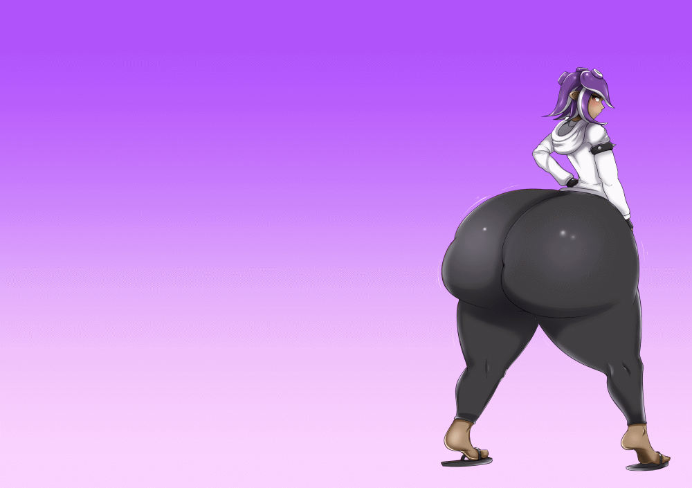 ahe gao, ass, ass expansion, escapefromexpansion, hyper, hyper ass, immobile, octoling, splatoon, splatoon (series), tongue, tongue out, winter (marie-fan)