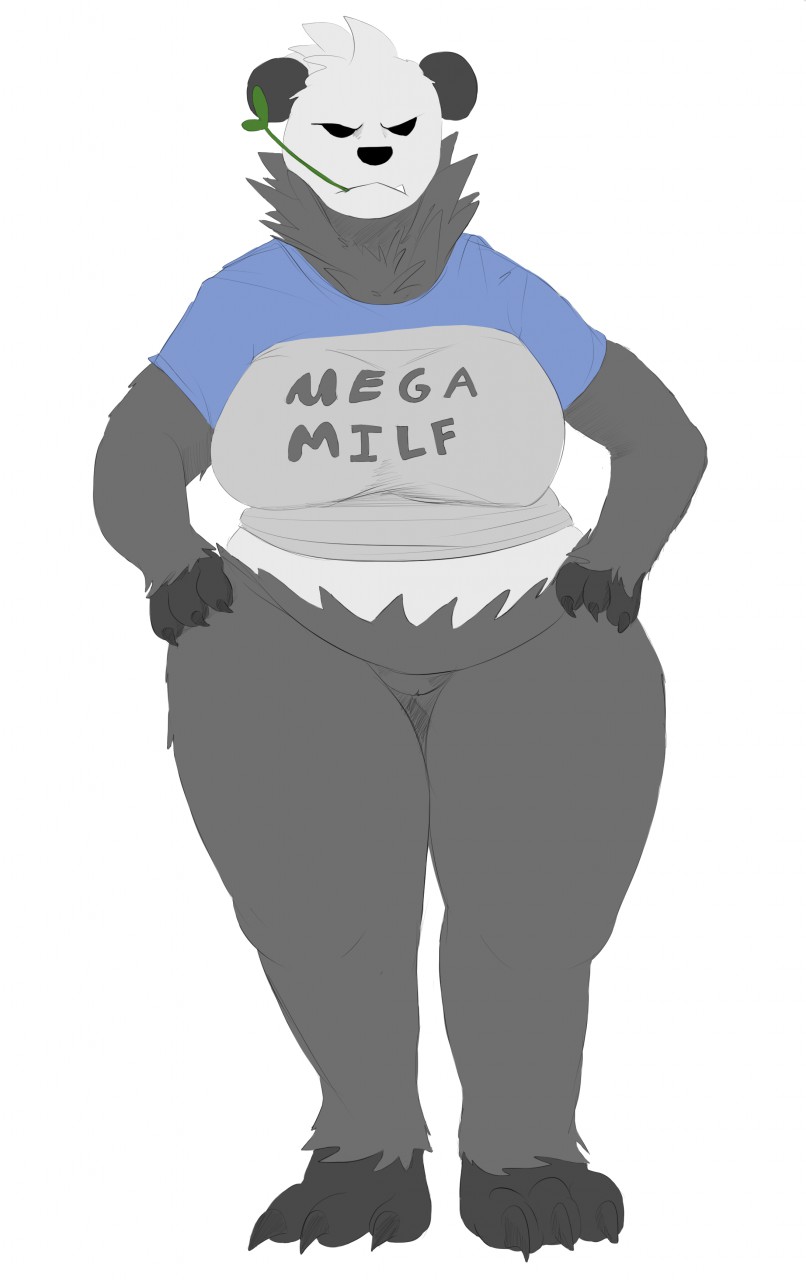 1girls 2018 anthro big_breasts big_feet bottomless breasts chubby claws clothed clothing digital_media_(artwork) feet female female_only furry huge_breasts nintendo pangoro pokémon_(species) pokemon pokemon_xy pussy shirt simple_background smiz solo text thick_thighs video_games wide_hips