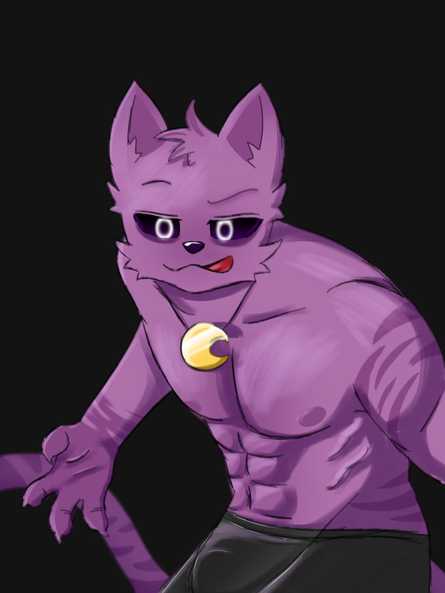 1boy 1male anthro anthro_on_anthro anthro_only catnap catnap_(poppy_playtime) critters_(poppy_playtime) domestic_cat feline feline furry_only male male_only muscular muscular_male no_humans poppy_playtime poppy_playtime_(chapter_3) purple_fur purple_skin sex smiling_critters solo solo_focus solo_male tagme