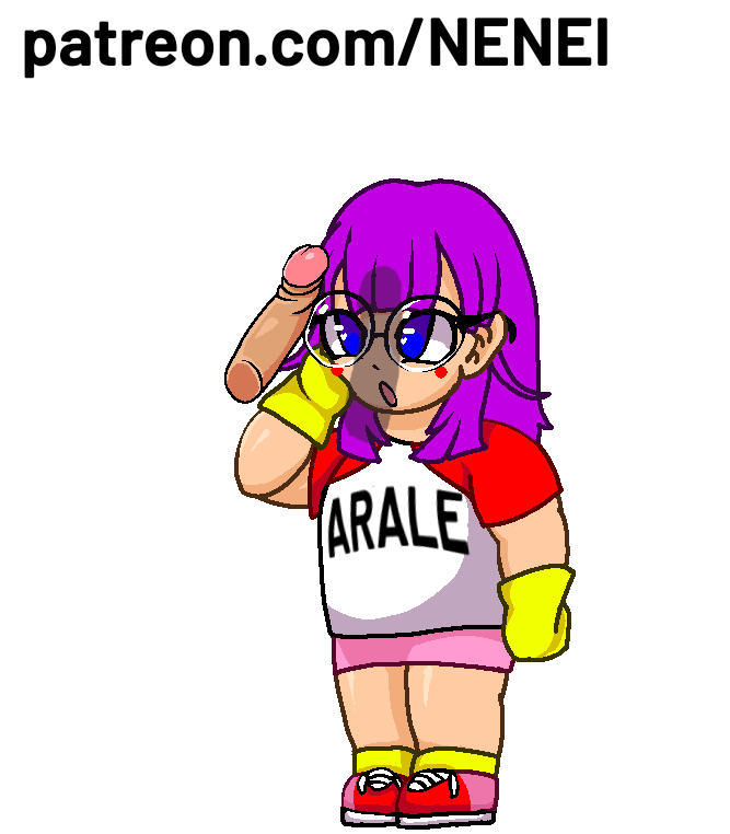 1girls arale arale_norimaki nenei penis