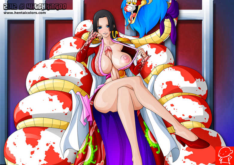 big_breasts boa_hancock female futanari high_heels one_piece witchking00