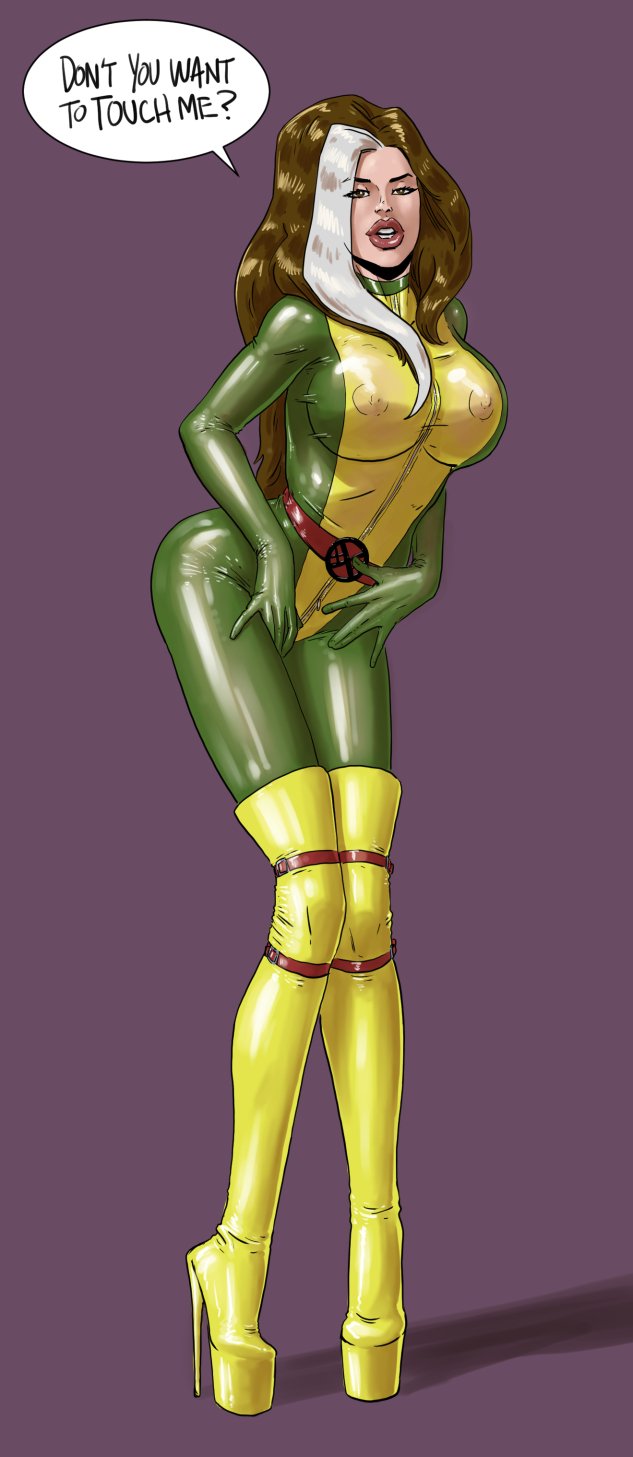 1girls, anna marie, ass, athletic, athletic female, big ass, big breasts, bimbo lips, bottom heavy, breasts, bust, busty, chest, cleavage, curvaceous, curvy, curvy figure, digital media (artwork), english text, eyebrows, eyelashes, eyes, female, female focus, female only, fenris comix, fit, fit female, fully clothed, hair, hero, heroine, high heel boots, high heels, hips, hourglass figure, huge ass, huge breasts, human, large ass, large breasts, legs, light skin, light-skinned female, lips, marvel, marvel comics, mature, mature female, mutant, platform heels, rogue (x-men), shiny clothes, skimpy, slim waist, stiletto heels, superhero, superheroine, text, thick, thick hips, thick legs, thick thighs, thighs, tight clothing, top heavy, top heavy breasts, very high heels, voluptuous, voluptuous female, waist, wide hips, x-men