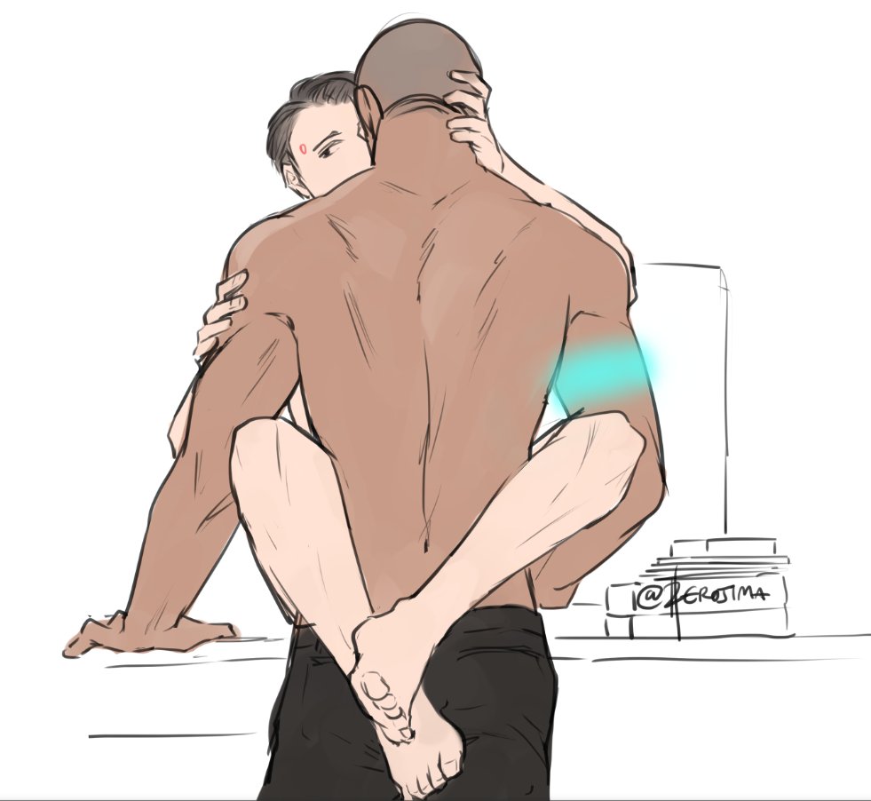 2boys anal connor_(detroit:_become_human) dark_skin detroit:_become_human gay legs male male_focus male_only markus_(detroit:_become_human) multiple_boys sex tagme yaoi zerojima