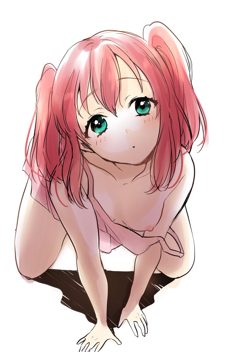 female kurosawa_ruby leaning_forward love_live! love_live!_sunshine!! nightgown nipple_slip tagme