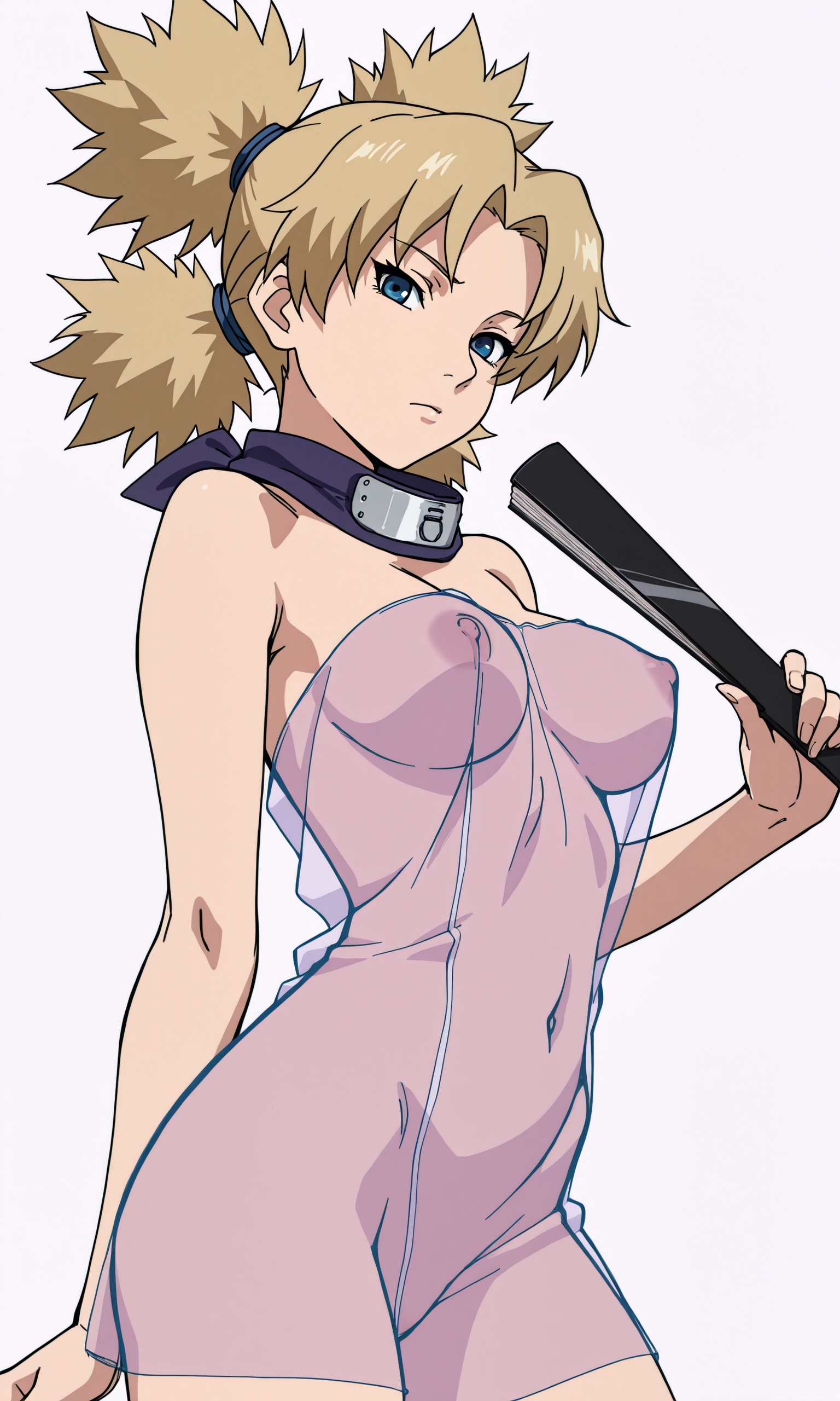 1girls, ai generated, areolae, big breasts, blonde female, blonde hair, breasts, female, female only, naruto, naruto (series), tagme, temari
