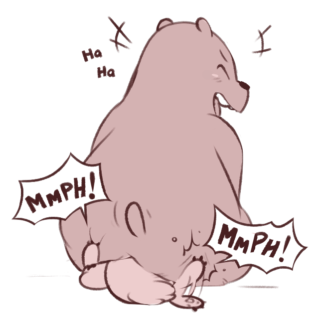 bear cartoon_network duo facesitting grizzly_(wbb) grizzly_bear koala male mammal marsupial nom_nom_(wbb) rape unknown_artist we_bare_bears yaoi