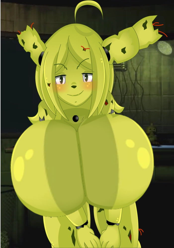 1girls 2024 alternate_breast_size animatronic animatronic_girl big_breasts breast_expansion breasts edit edited female five_nights_at_freddy's five_nights_at_freddy's_3 five_nights_in_anime fnia genderswap_(mtf) presenting_breasts request rule_63 solo springtrap springtrap_(fnaf) springtrap_(fnia)