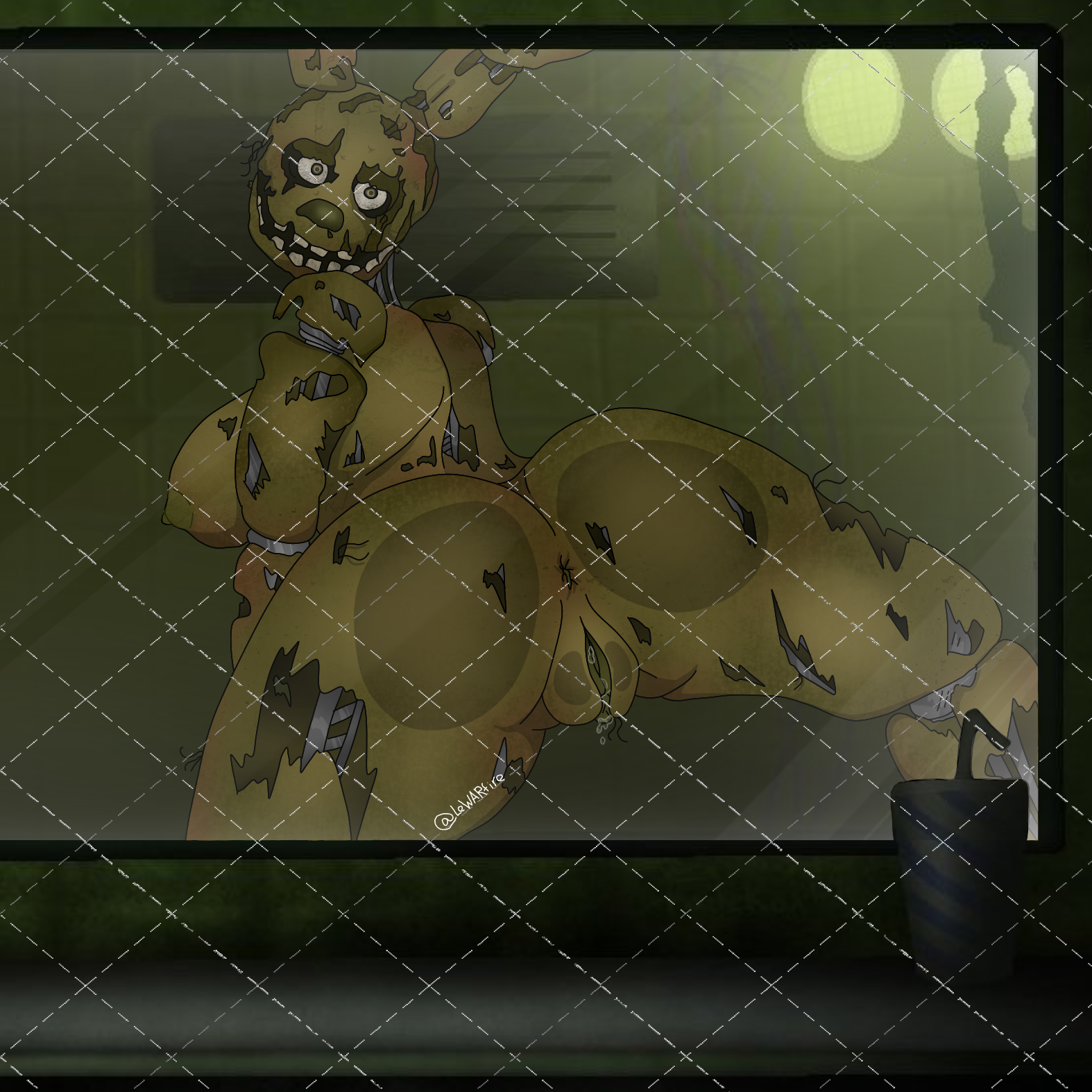 Rule 34 Dev - animatronic anthro anus breasts female five_nights_at_freddy&...