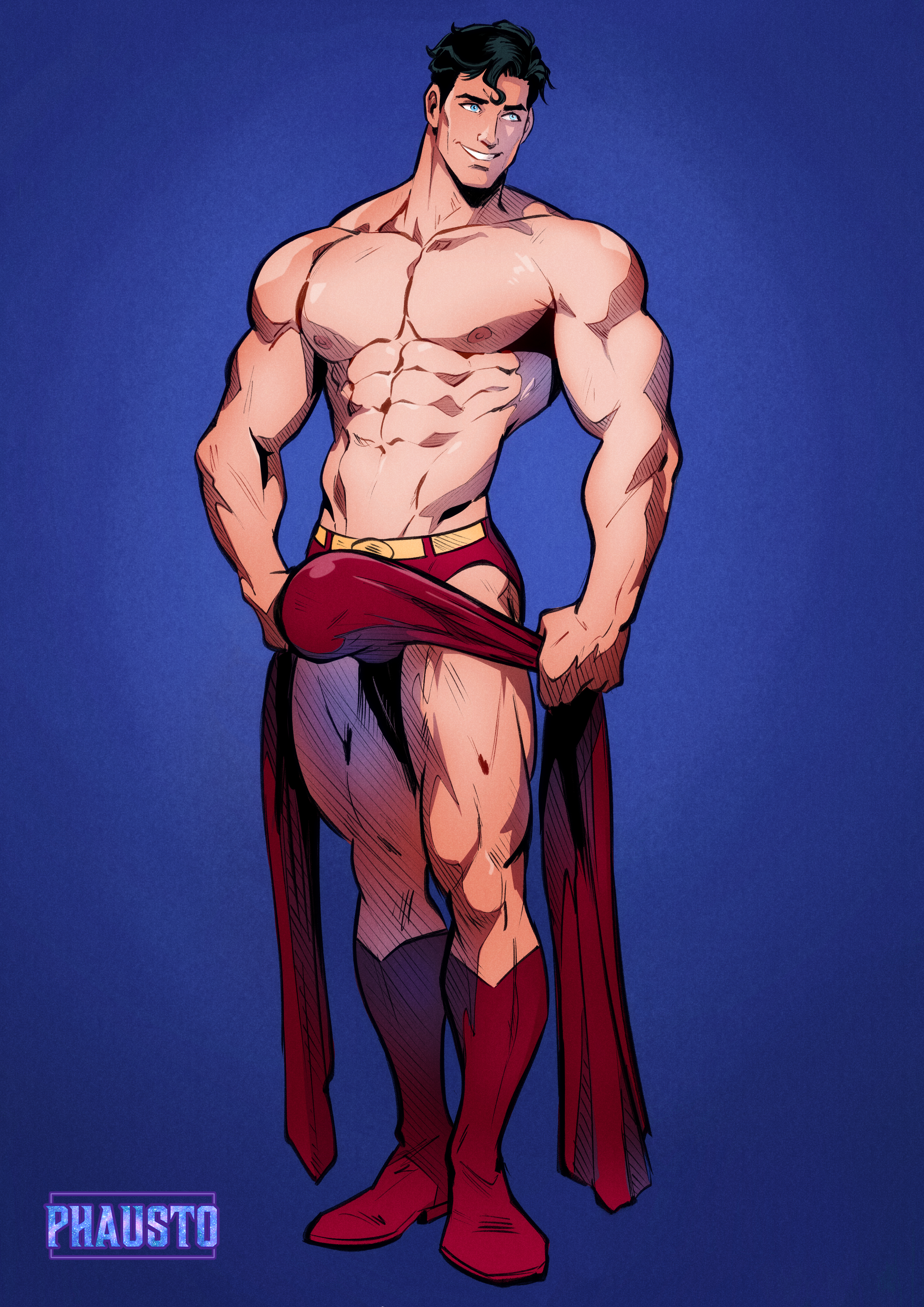 bara, bulge, clark kent, daddy, dc, dc comics, dilf, kal-el, male, male nipples, male only, masculine male, mature male, muscular, muscular male, nipples, penis, penis outline, phausto, superhero, superman, superman (clark kent), superman (series), yaoi