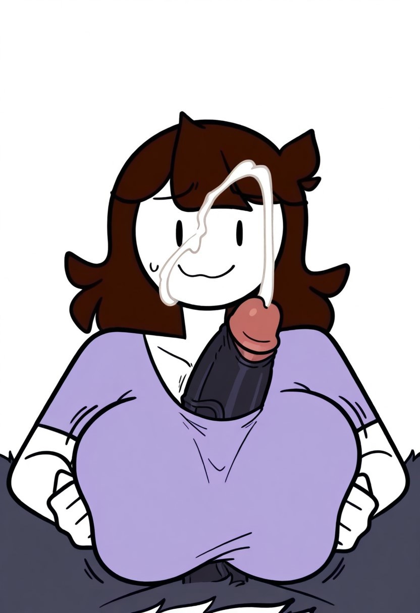 1boy, 1girls, 2025, ai generated, anthro, anthro on female, anthro on human, bigtub7775, black fur, brown hair, female, interspecies, jaiden, jaiden animations, male, male anthro/female human, paizuri, tagme, werewolf
