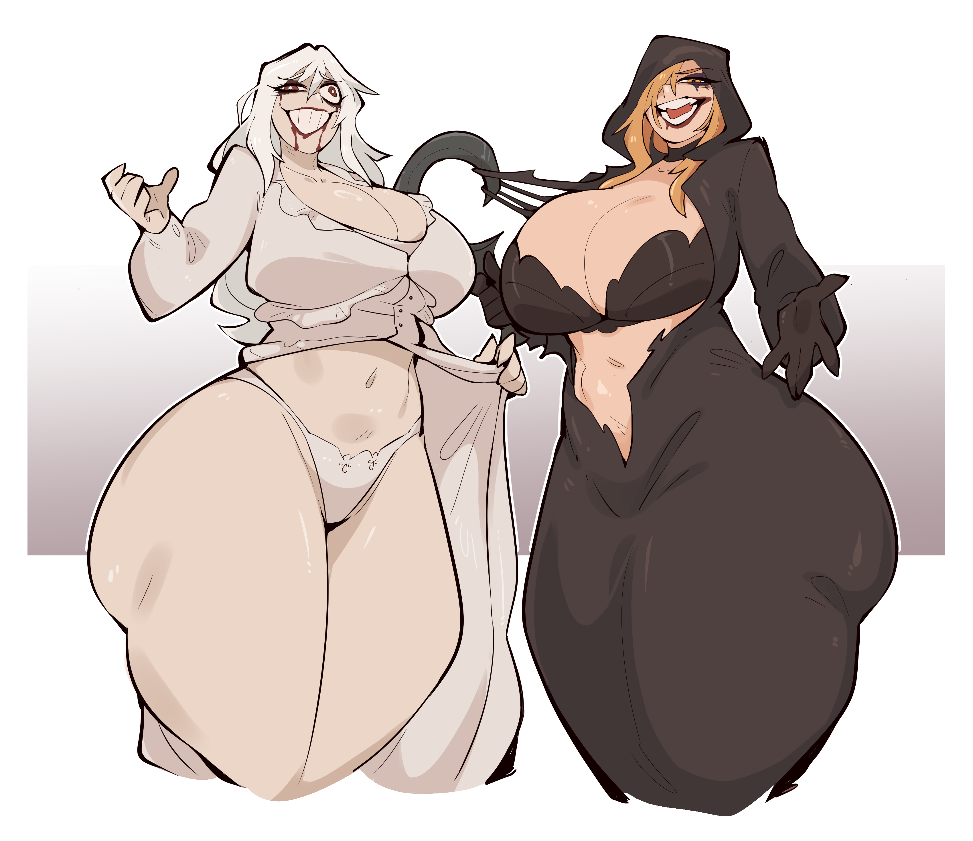 ass, curvy, daniela (resident evil), evil grin, evil smile, fat ass, female, female only, hoodie, huge ass, huge breasts, massive breasts, resident evil, resident evil 8: village, resident evil 9: requiem, saucymojo, selena corey, thick, thick thighs, thighs, wide hips, zombie girl