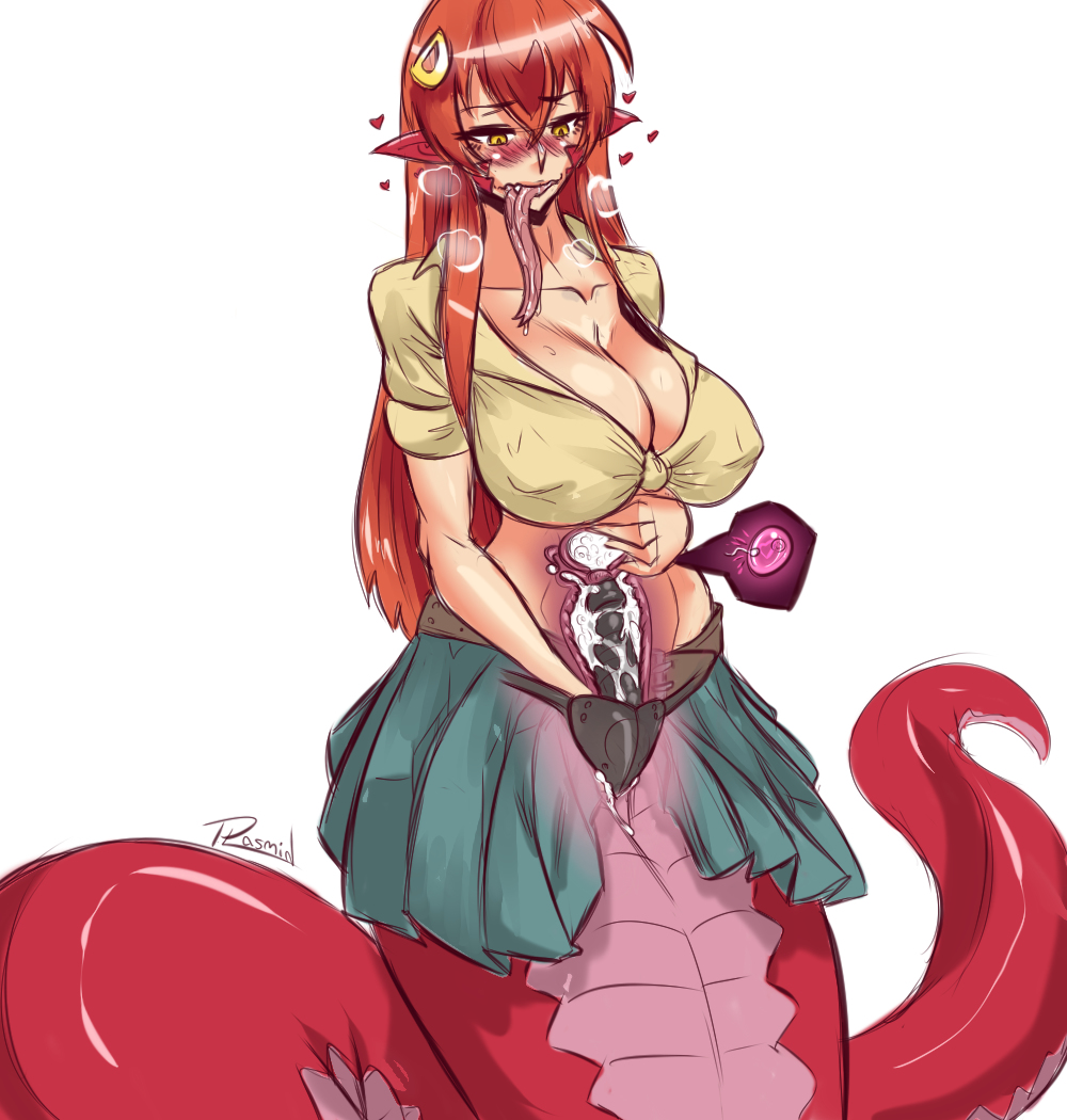 1girls artificial_insemination blue_skirt blush breasts clothed clothing cross_section cum cum_in_pussy cum_in_uterus cum_inside cum_plugged dildo dripping_cum fallopian_tubes female impregnation lamia large_breasts long_hair miia_(monster_musume) monster_girl monster_musume_no_iru_nichijou ovaries ovum penetration plasmidhentai plugged plugged_cervix pussy_plug red_hair reptile skirt snake snake_girl snake_humanoid sperm_cell strap-on uterus vaginal_penetration x-ray