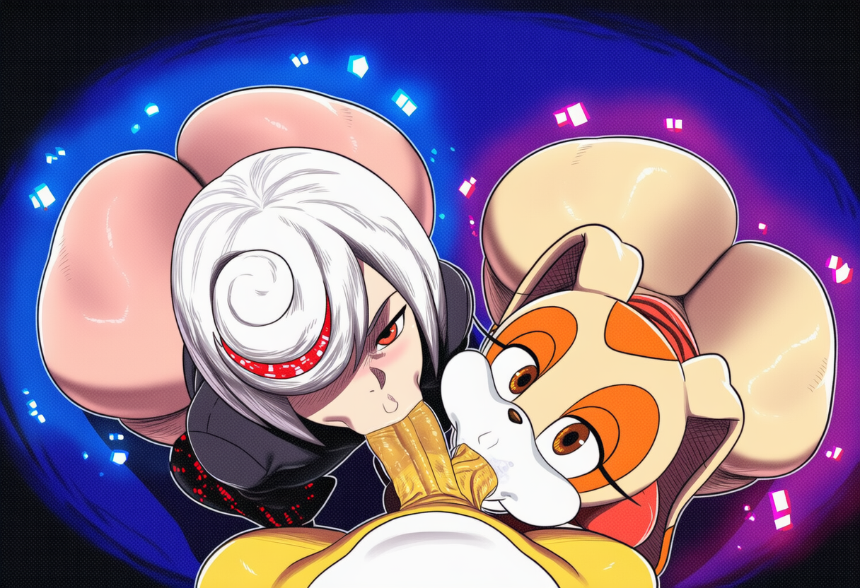 2d, 2girls, ai generated, artificial intelligence, ass, ball sucking, balls, big ass, blowjob, booty, collaborative fellatio, cream the rabbit, curvy, double fellatio, fellatio, huge ass, huge thighs, large ass, oral, oral sex, pov, sage (sonic frontiers), short hair, shortstack, sonic (series), sonic the hedgehog (comics), sonic the hedgehog (idw), sonic the hedgehog (series), sucking balls, sucking off, sucking penis, tails, tails the fox, thick thighs, thighs, threesome, white hair, wide hips