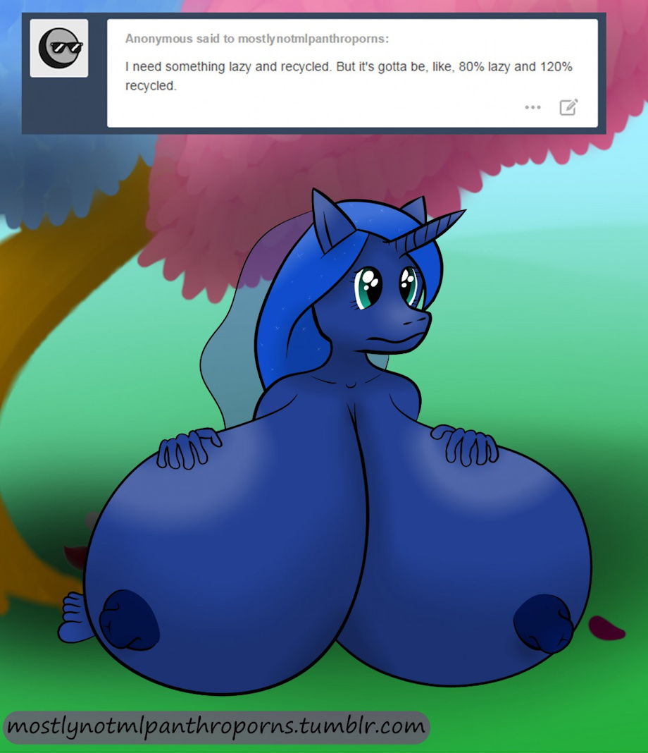 anthro breasts equine female friendship_is_magic mammal mostlymlpanthroporn my_little_pony nude princess_luna_(mlp) solo