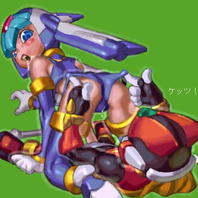 1boy 1girls 69 2008 all_fours bingo_torte blonde_hair blue_eyes blush cum cum_in_mouth fairy_leviathan female legwear looking_back male mega_man mega_man_zero on_all_fours open_mouth panties panty_pull penis ponytail straight thighhighs tied_hair vest wet_panties wet_pussy zero_(mega_man)