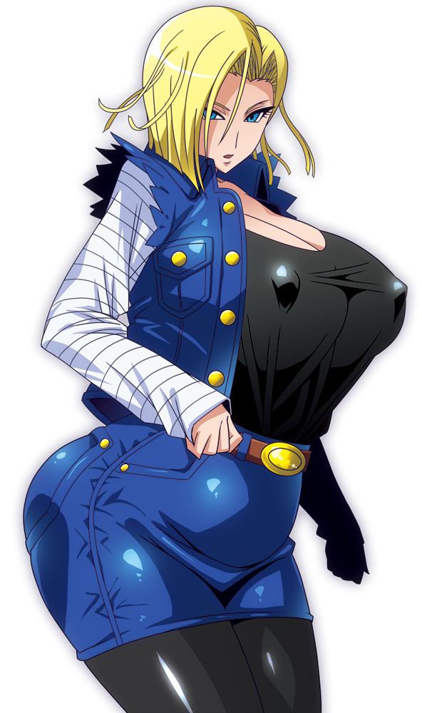 1girls alternate_version_available android_18 blonde blonde_hair blue_eyes cameltoe cleavage curvy dragon_ball erect_nipples female huge_areolae huge_ass huge_breasts puffy_nipples raisuta short_hair thick_lips voluptuous wide_hips yellow_hair