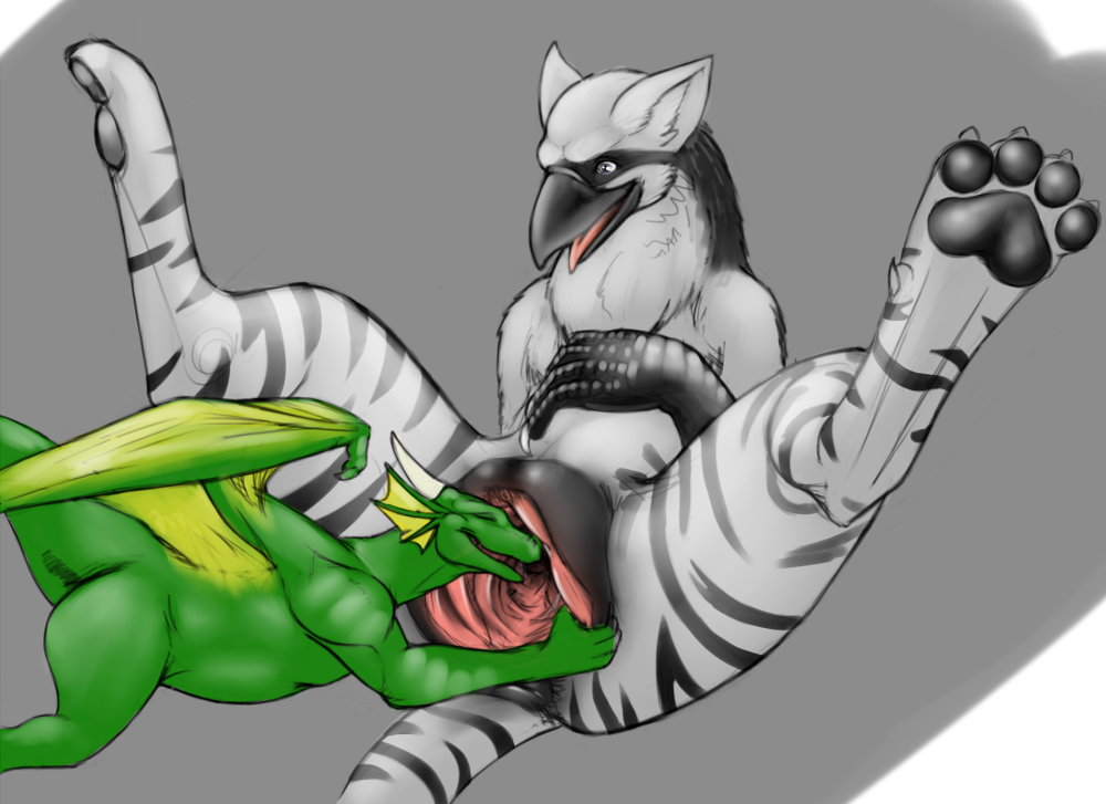 ambiguous_gender anthro anus avian beak ceylon dragon dragon_in_vagina dragon_insertion duo female feral feral_dragon gaping gaping_pussy green_dragon greenwing_(character) grey_background gryphon hand_on_chest hetero horn imminent_vore live_insertion living_insertion lying male male/female male_dragon membranous_wings micro_in_vagina micro_insertion micro_on_macro on_back open_mouth pawpads paws pussy runa216 simple_background spread_legs spread_pussy spreading story story_in_description talons tieldraggy unbirthing vagina vaginal_penetration vore wings