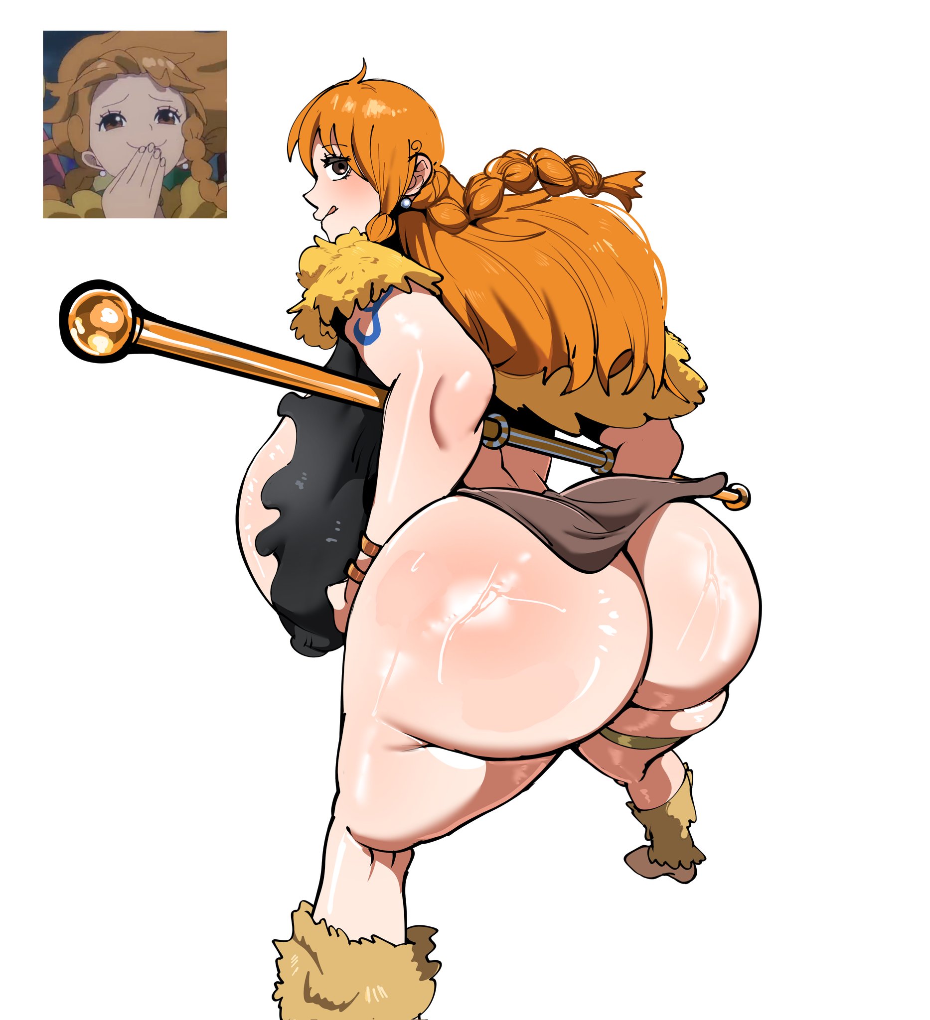 1girls, ass, big ass, big breasts, breasts, bubble ass, bubble butt, busty, curvy, curvy figure, dat ass, dumptruck ass, enormous ass, enormous breasts, fat ass, female, female only, giant ass, giant breasts, gigantic ass, gigantic breasts, ginormous ass, huge ass, huge breasts, hyper breasts, large ass, large breasts, massive breasts, nami (one piece), nami (one piece) (elbaf), one piece, plump thighs, shinhyunxi, shounen jump, skirt lift, slim waist, thick ass, thick thighs, thighs, thunder thighs, voluptuous, voluptuous female