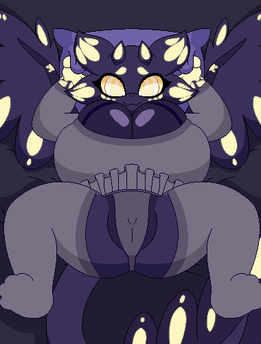 animated animated_gif axo_(weth) axziri bed bedroom big_breasts breast_grab breasts clothing dragon female fingering furniture hand_on_breast huge_breasts low_res lying milkis2000 mythological_creature mythological_scalie mythology pillow scalie short_playtime solo