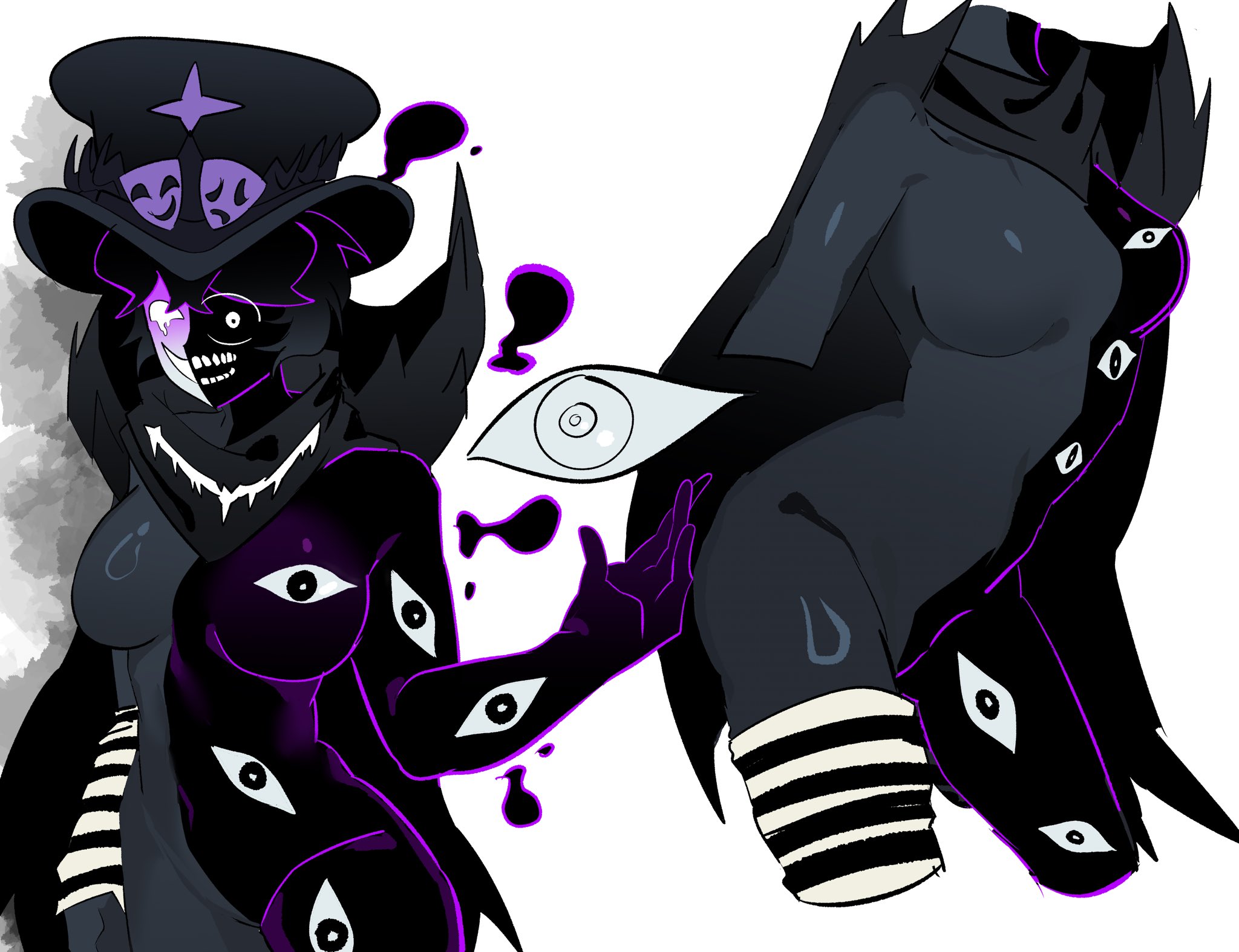 1girls, artist request, breasts, dark-skinned female, featureless breasts, forsaken (roblox), hips, no visible genitalia, noli (forsaken), noli (roblox), roblox, roblox game, robloxian, tagme, thighs, umbra (forsaken)