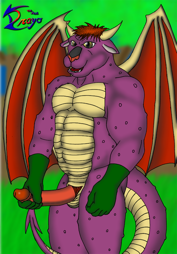 anthro archdemon_(dragon_quest) demon dragon_quest drayo-y erection male male_only masturbation penis solo wings