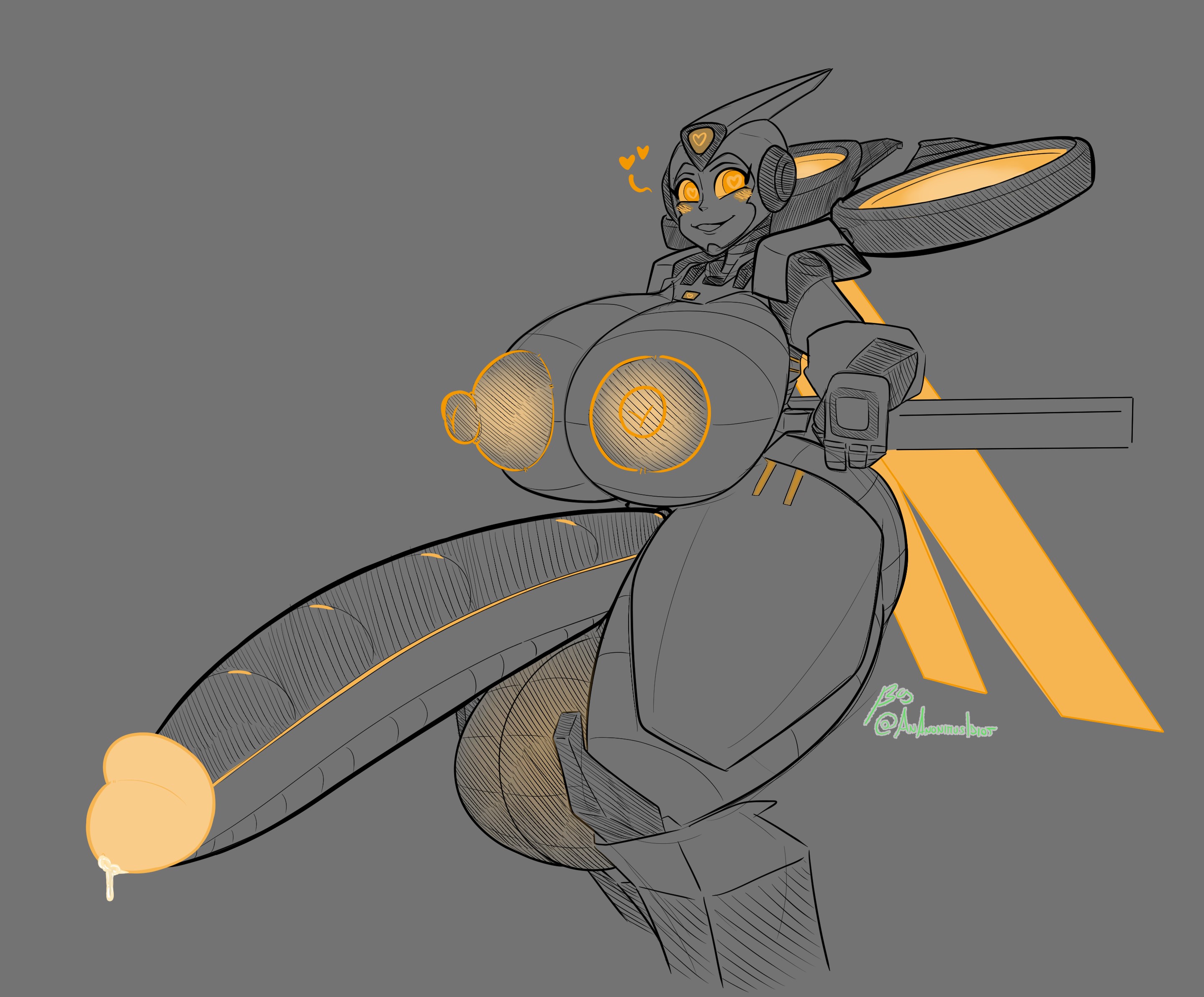 ananonimusidiot, big ass, big breasts, big penis, breasts, breasts exposed, dick exposed, dickgirl, futanari, intersex, penis, transformers, transformers earthspark, twitch (transformers)