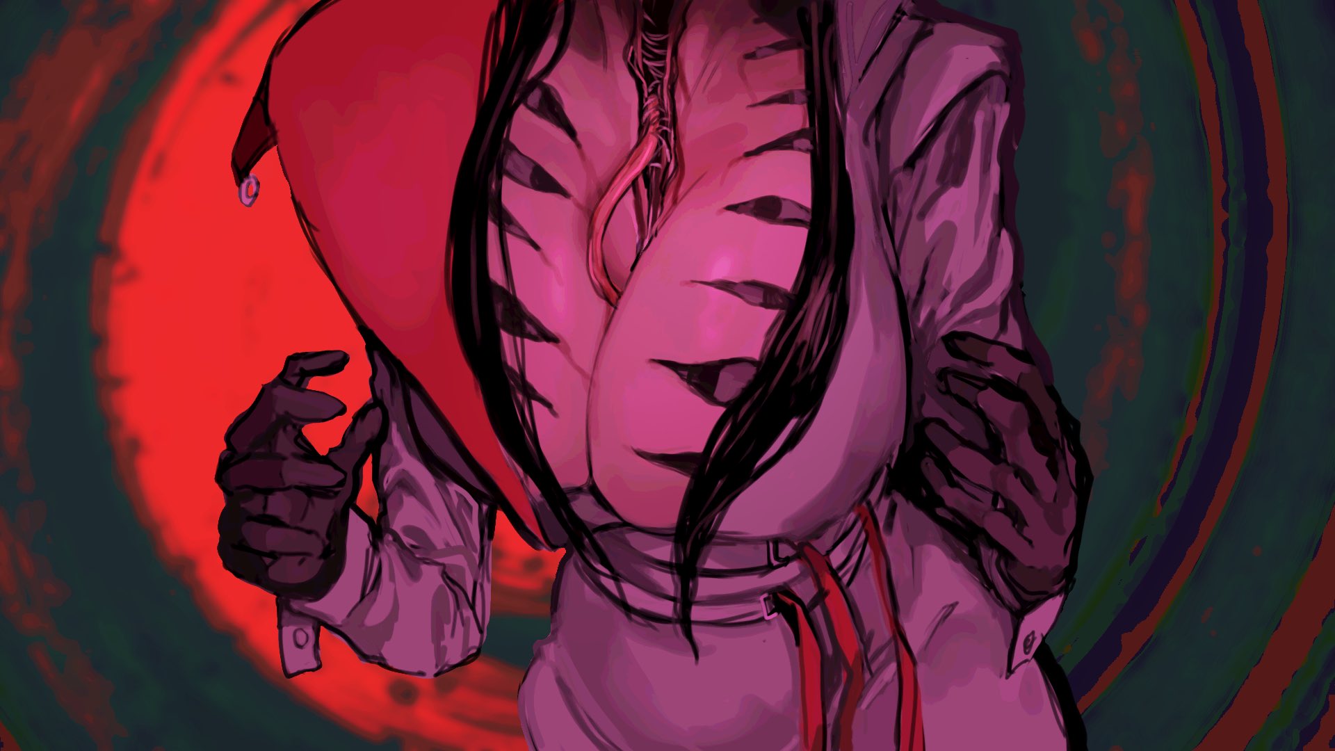 big breasts, breasts, eldritch horror, female, gigantic breasts, how to date an entity (and stay alive), huge breasts, milf, monster, mrs (how to date an entity (and stay alive), open clothes