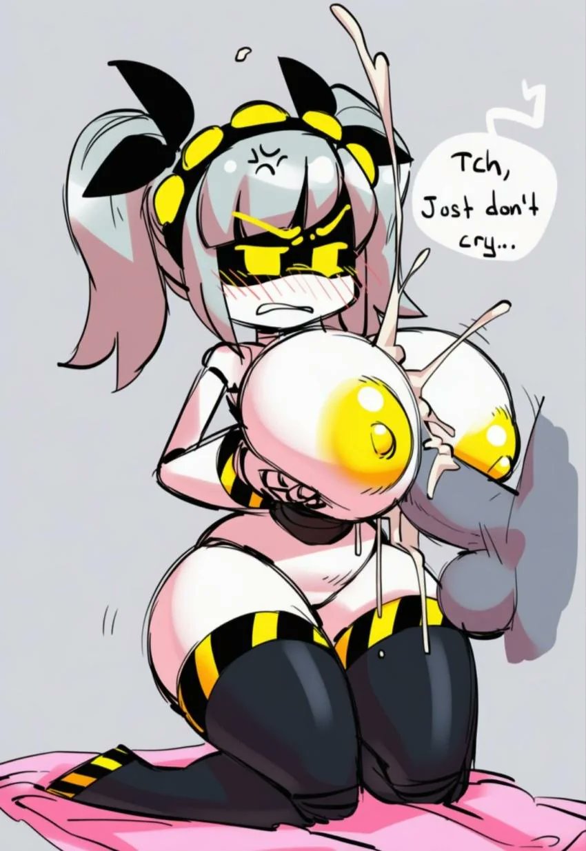ai generated, borvar, breasts, breasts bigger than head, female, huge breasts, j (murder drones), large breasts, male, male/female, massive breasts, murder drones, nipples, paizuri, tagme, titfuck, titjob, tittyfuck, topless