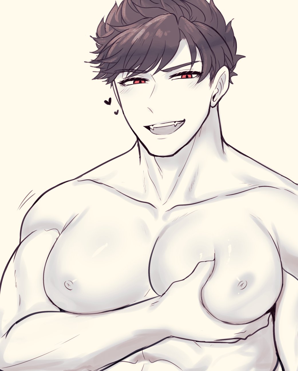 asking for sex, bara, bara tits, belial, belial (granblue fantasy), big breasts, breasts, breeding, cover them up slut, cumdump, gay, granblue fantasy, groping breasts, groping pecs, male, male only, maledom, malesub, meat toilet, muscular, muscular male, relaxed pose, thick thighs, toumato, toumator18, voluptuous male, yaoi