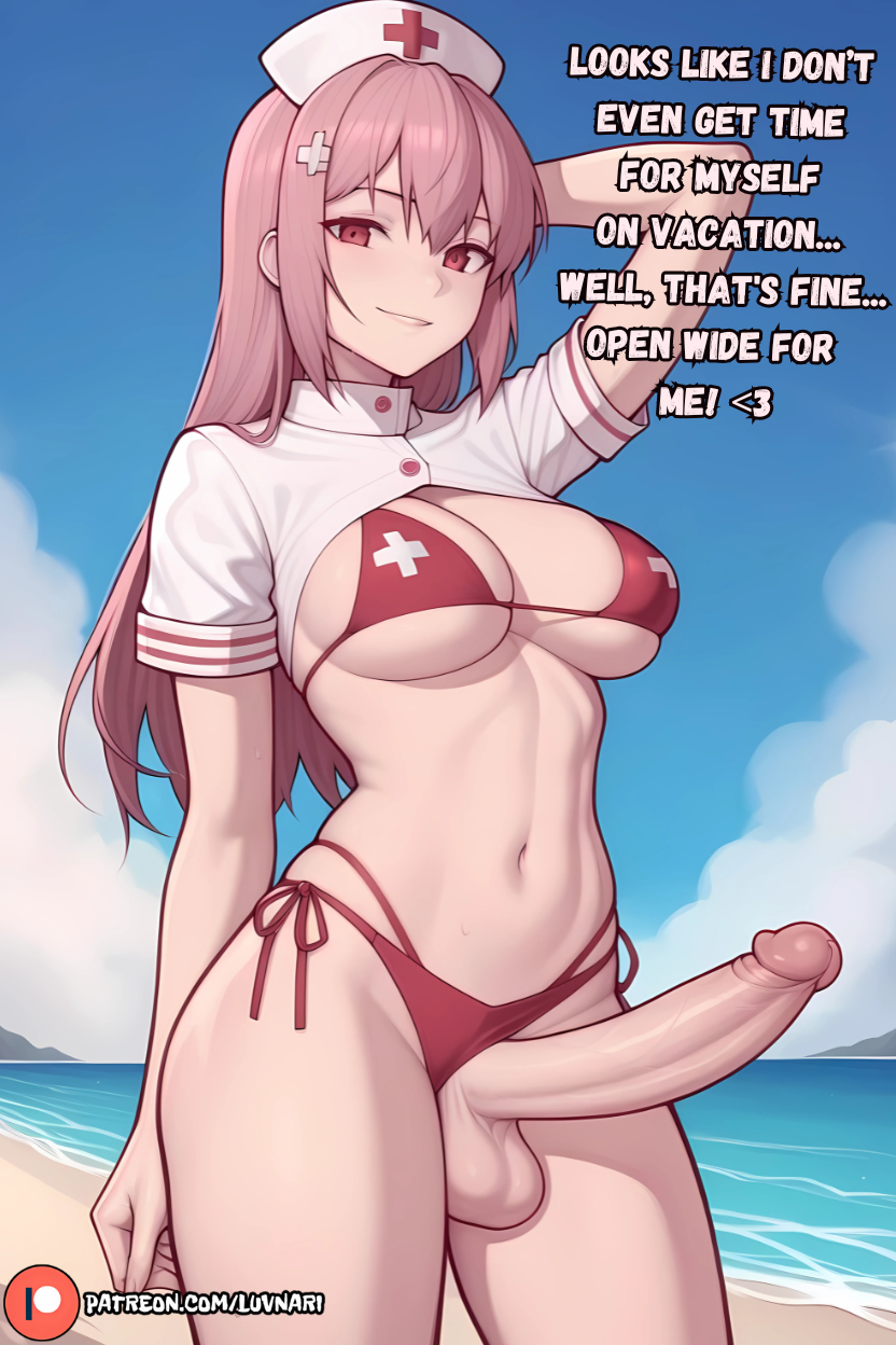 1futa ai_generated ass beach big_breasts bikini bikini_top breasts curvy dialogue dick english english_text erect_penis erection futa_only futadom futanari horny horny_futa light-skinned_futanari light_skin looking_at_viewer luvnari panties penis skinny_futanari solo_futa standing taker_pov veins_on_dick veiny_penis