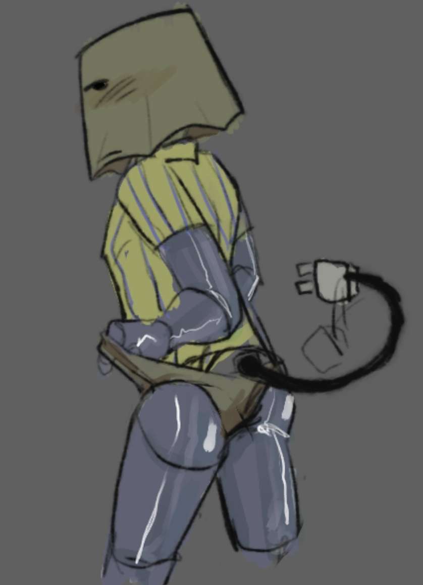 1boy, ass, ass focus, gutsenjoyer, lampert (regretevator), male, male only, panties, pantyshot, regretevator, roblox, roblox game, robot, source request, tagme