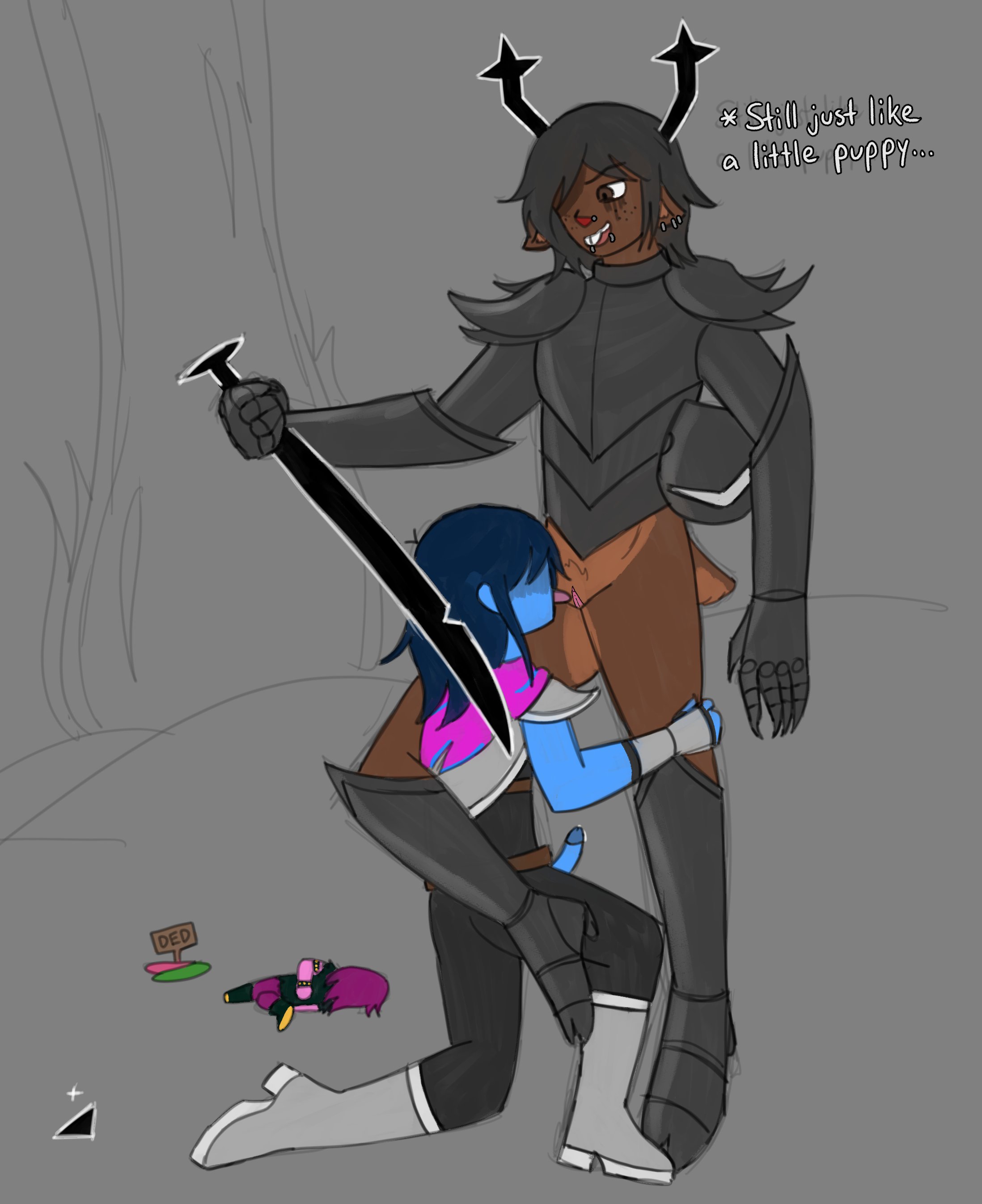 1boy, 2girls, age difference, bodily fluids, deltarune, deltarune chapter 1, deltarune chapter 3, dess holiday, eating, eating pussy, exalteduriel, family guy death pose, female, haruanonalex, kris (dark world form), kris (deltarune), larger female, licking, licking pussy, male, older female, penis, pussy, ralsei, ralsei (deltarune), reverse rape, roaring knight, susie (dark world form), susie (deltarune), toby fox, undertale (series), vagina