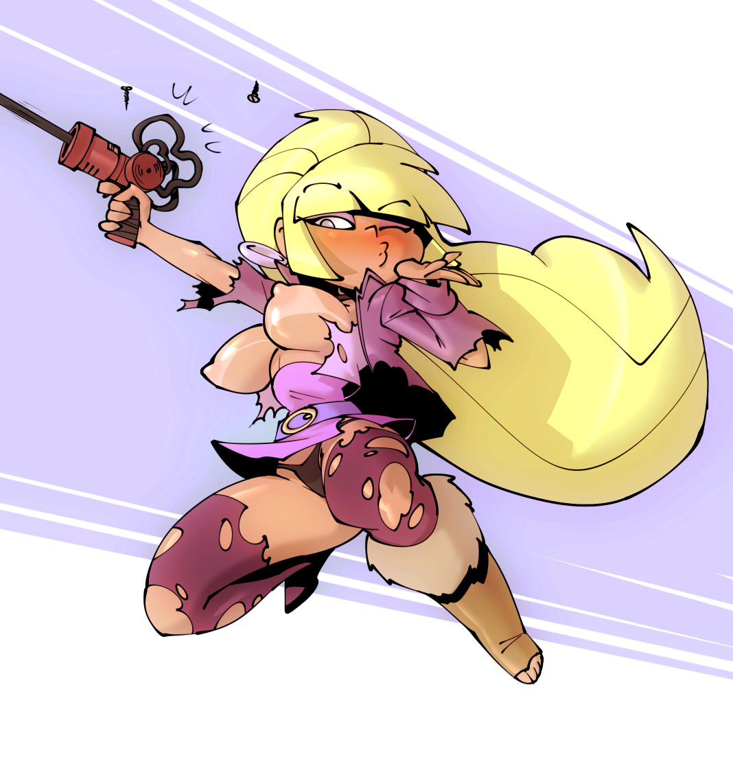 1girls, 2018, big hair, bigdad, blonde hair, boots, breasts, disney, disney channel, disney xd, female, female focus, female only, gravity falls, long hair, nipples, open toe shoes, pacifica northwest, ripped clothes, solo, straight hair, thighs, thong, very long hair, waist belt