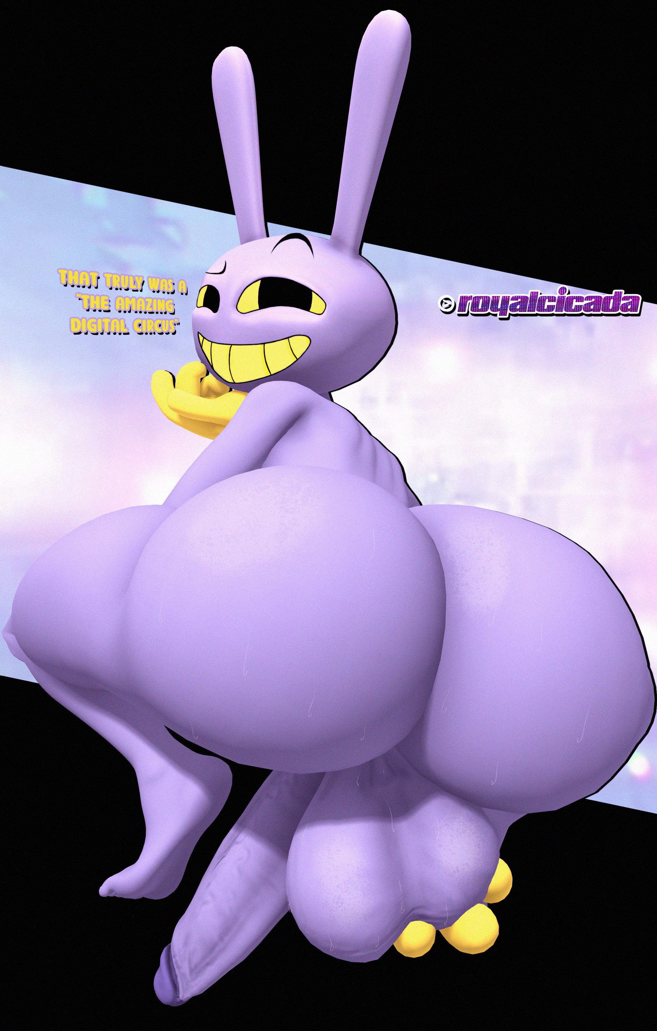 3d, ass, balls, big dick, big penis, femboy, glitch productions, huge ass, huge asshole, huge balls, huge butt, jax (the amazing digital circus), male, male only, penis, royalcicada, the amazing digital circus
