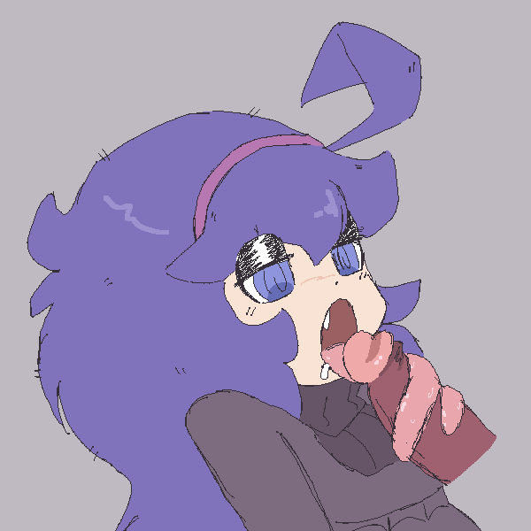 drooling female hex_maniac male midiclips oral penis pokemon pokemon_xy tongue_wrap tonguejob