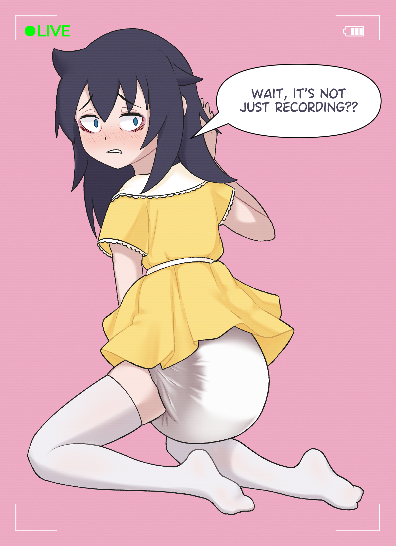 black hair, diaper, diaper fetish, female, kuroki tomoko, octo jo, watashi ga motenai no wa dou kangaetemo omaera ga warui!
