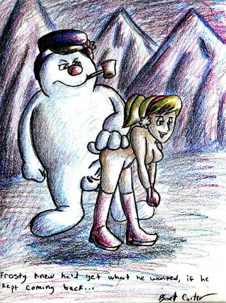 brett_carter frosty_the_snowman karen_(frosty_the_snowman) large_breasts rankin-bass tagme