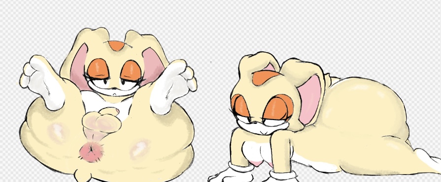 anthro, big ass, cream the rabbit, cub, furry, futa cub, futanari, intersex, sonic (series), sonic the hedgehog (series), tagme