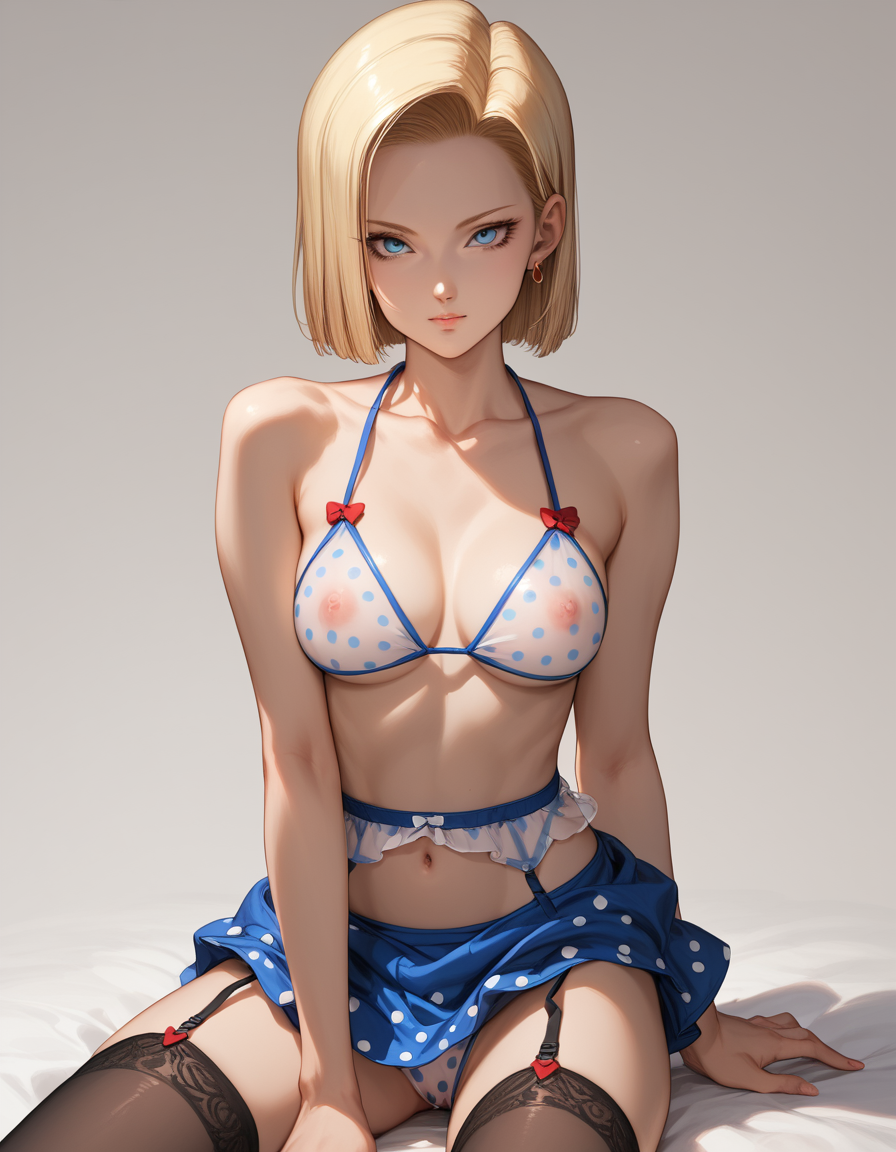 1girls ai_generated android_18 ass blonde_hair blue_eyes breasts chest dragon_ball dragon_ball_super dragon_ball_z female girly horny legs mature_female sensual sexy sexy.ai short_hair thick_thighs thighhighs thighs