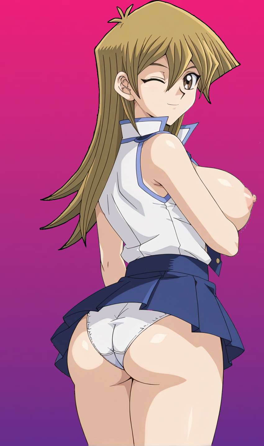 ai_generated alexis_rhodes clothing female female_only large_breasts panties paulinebabe skirt yu-gi-oh!