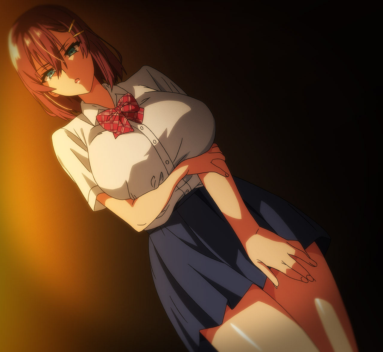 = hair ornament, 1girls, 2d, akane nanao, akane wa tsumare somerareru, angry face, annoyed expression, arm under breasts, ass, ass cheeks, beautiful, beautiful body, beautiful female, beautiful girl, beautiful woman, beauty, big ass, big boobies, big boobs, big booty, big breasts, big butt, big cake, big hips, big milkers, big thighs, big tits, big titties, bigger breasts, bimbo ass, bimbo boobs, bimbo breasts, bimbo tits, blue eyes, boobies, boobs, booty, bowtie, breasts, brown hair, bust, busty, busty female, busty woman, butt, caboose, cake, child bearing hips, cleavage, clothed, curvy, curvy body, curvy female, curvy figure, curvy waist, curvy woman, cute, cute female, cute girl, delicious, delicious ass, dumptruck ass, dumptruck booty, dumptruck butt, eyebrows, eyelashes, fat ass, fat boobies, fat boobs, fat breasts, fat butt, fat tits, fat titties, female, firm ass, firm breasts, firm-ass, fuckable butt, gorgeous, hair ornament, heavenly body, honkers, hot female, hot girl, hot woman, hourglass body, hourglass figure, hourglass figured female, huge ass, huge asscheeks, huge boobies, huge boobs, huge booty, huge breasts, huge bust, huge butt, huge thighs, huge tits, huge titties, juicy ass, juicy booty, juicy breasts, juicy butt, juicy thighs, juicy tits, large ass, large boobs, large breasts, large butt, light skin, light-skinned female, looking at viewer, magumbos, mature, mature body, mature female, mature figure, meaty ass, meaty butt, meaty pussy, meaty thighs, milf body, milker, milkers, round ass, round boobies, round boobs, round breasts, round butt, screenshot, sexy, sexy body, sexy female, sexy girl, sexy woman, short hair, skirt, soft ass, soft boobs, soft breasts, soft butt, soft tits, solo, spankable ass, standing, takeda hiromitsu, thick, thick ass, thick boobies, thick boobs, thick booty, thick breasts, thick butt, thick hips, thick legs, thick thighs, thick tits, thick titties, thighhighs, tight clothing, tit, tits, titties, uncomfortable, voluptuous, voluptuous body, voluptuous female, voluptuous woman, waist, wide hipped female, wide hips, wide thighs, young, young adult, young adult female, young girl, young woman, younger female, younger woman
