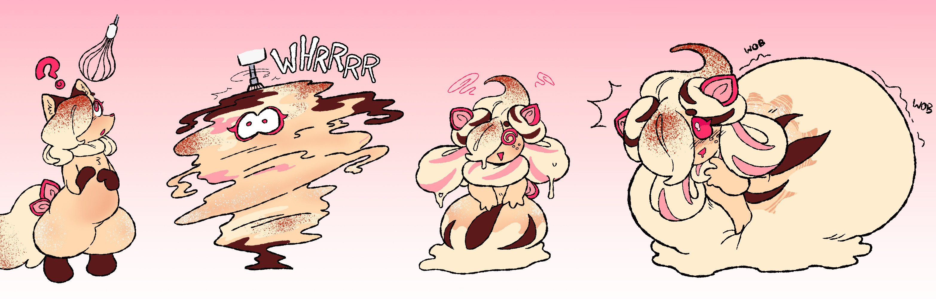 @ @, alcremie, ass expansion, ass jiggle, cake, cherrypillowz, confused, drooling, edit, food transformation, furry, huge ass, hyper ass, mixer (cooking), nintendo, pastry, pokemon, pokemon (species), species transformation, transformation, transformation sequence
