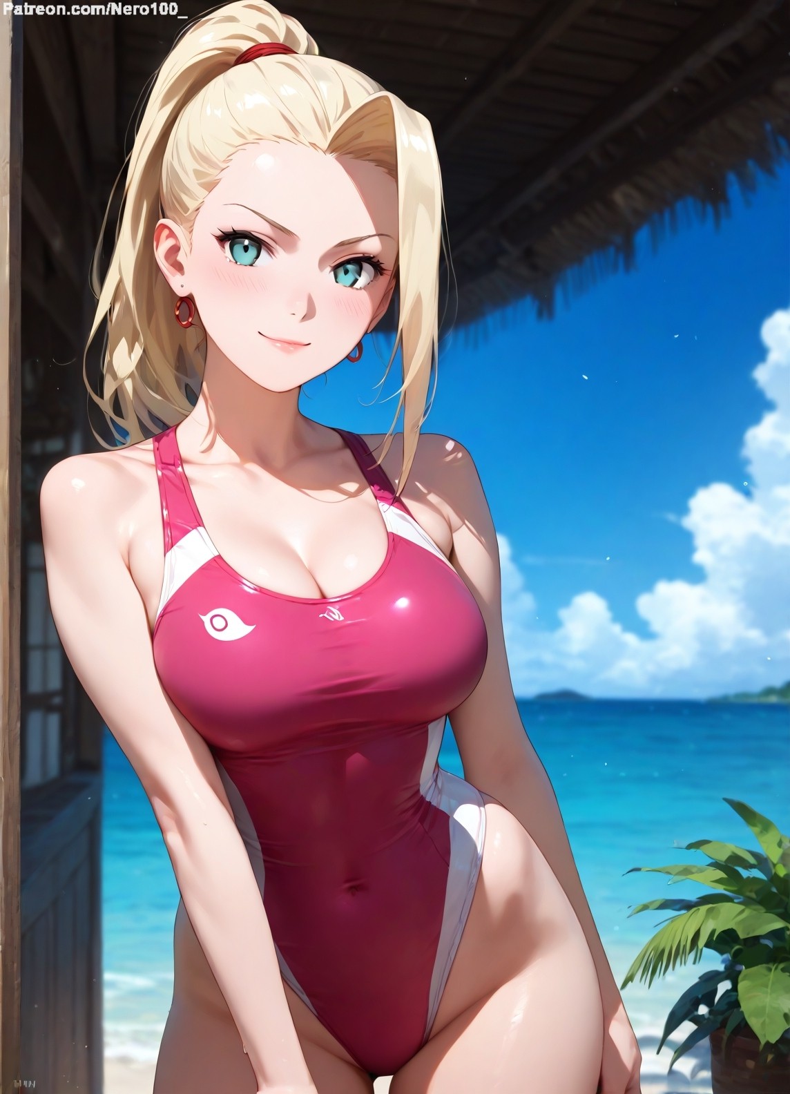 1girls, 2d, ai generated, areolae, big breasts, bikini, bikini bottom, bikini top, blonde female, blonde hair, boruto: naruto next generations, breasts, chest, curvy, curvy figure, cute, cute face, detailed, eyelashes, eyeshadow, female, female only, fit, fit female, focus, hair, high quality, ino yamanaka, large breasts, legs, light skin, light-skinned female, lips, lipstick, long hair, makeup, mascara, naruto, naruto (series), naruto shippuden, outdoors, outside, pale skin, pale-skinned female, perky breasts, ponytial, posing, seductive, seductive look, stable diffusion, swimsuit, swimwear, tagme, thighs, thin waist