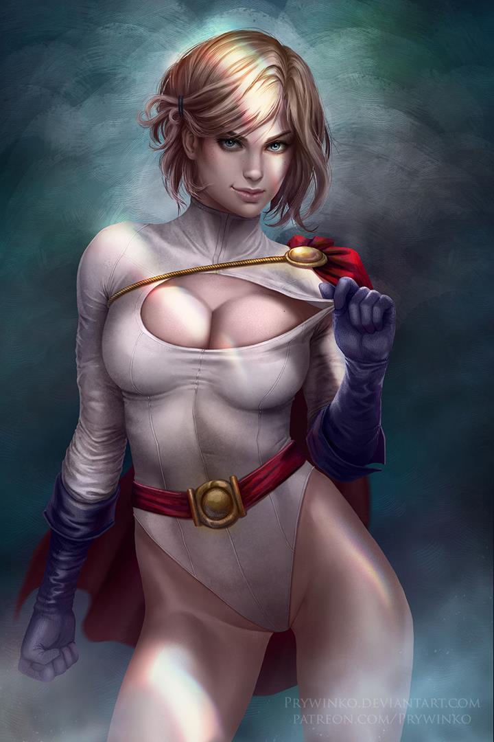 blonde hair, dc, dc comics, female, looking at viewer, power girl, prywinko, superman (series)