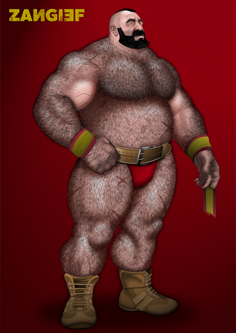 1boy back_hair bara beard beefy belt black_hair body_hair boots brute_by_simon bulge dilf facial_hair hairy_chest hairy_male human hyper_hairy male male_only manly mature_male mohawk_(hairstyle) musclegut muscles muscular_male mustache pecs scars shirtless solo street_fighter topless zangief