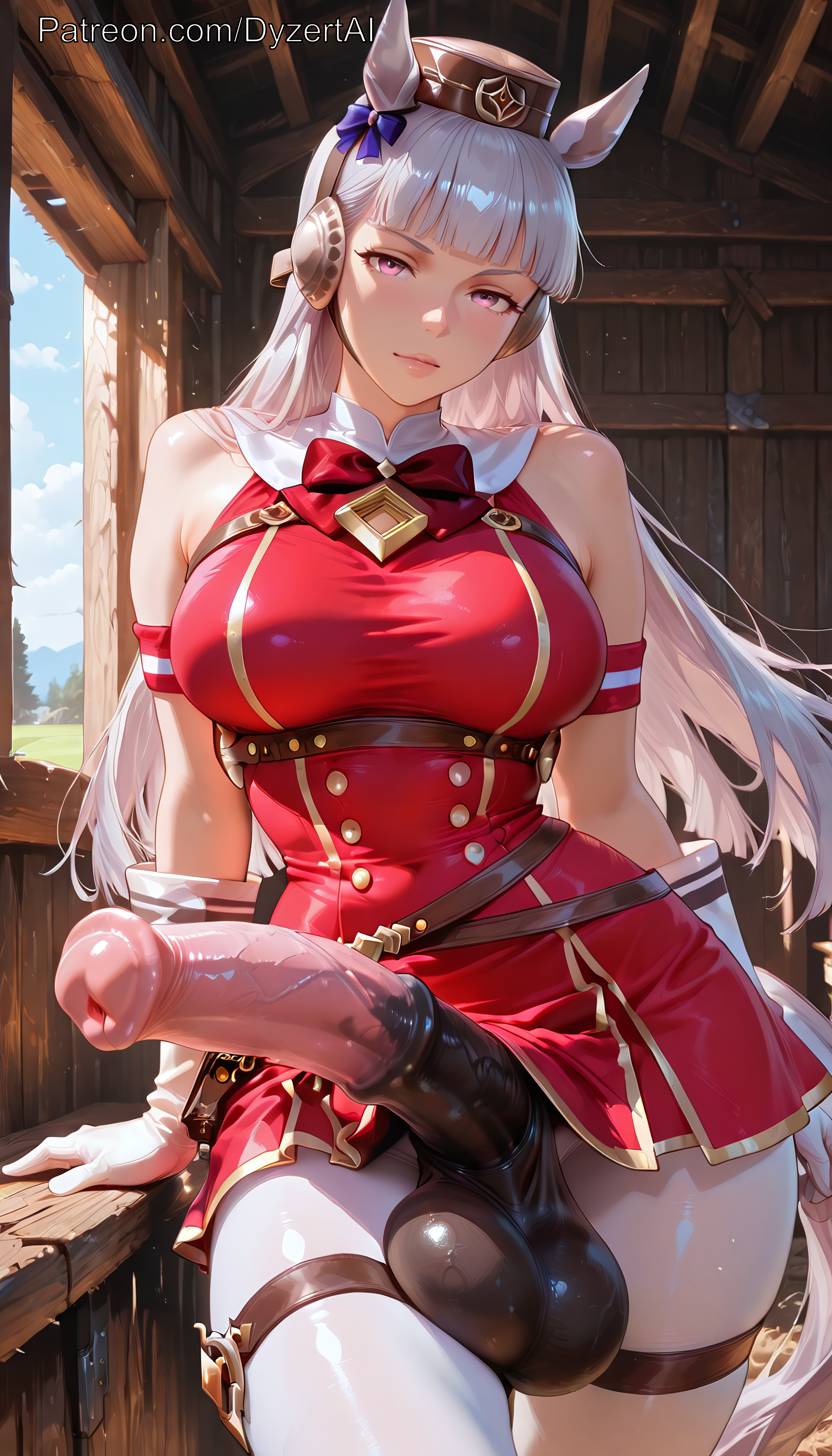 1futa, 2026, absurdly large cock, ai generated, animal ears, animal genitalia, animal penis, ass, balls, big ass, big breasts, big cock, big penis, breasts, cock, cock keyhole clothing, day, dick, dyzertai, enormous cock, enormous penis, fat cock, futa, futa cock, futa milf, futa mommy, futa only, futanari, gigantic cock, gigantic penis, gloves, gold ship (umamusume), hat, horse ears, horse penis, horse tail, horsecock, horsecock futa, horsecock futanari, horsecock on humanoid, huge balls, huge breasts, huge cock, huge testicles, hung, hyper, hyper cock, hyper penis, impossible fit, indoors, long hair, long penis, looking at viewer, mature, mature body, mature figure, mature futa, milf, mommy, penis, pink eyes, self upload, solo, solo futa, stockings, testicles, thick, thick ass, thick thighs, thighs, umamusume, veins, veiny, veiny penis, very fat penis, voluptuous, voluptuous futanari, white hair, wide hips