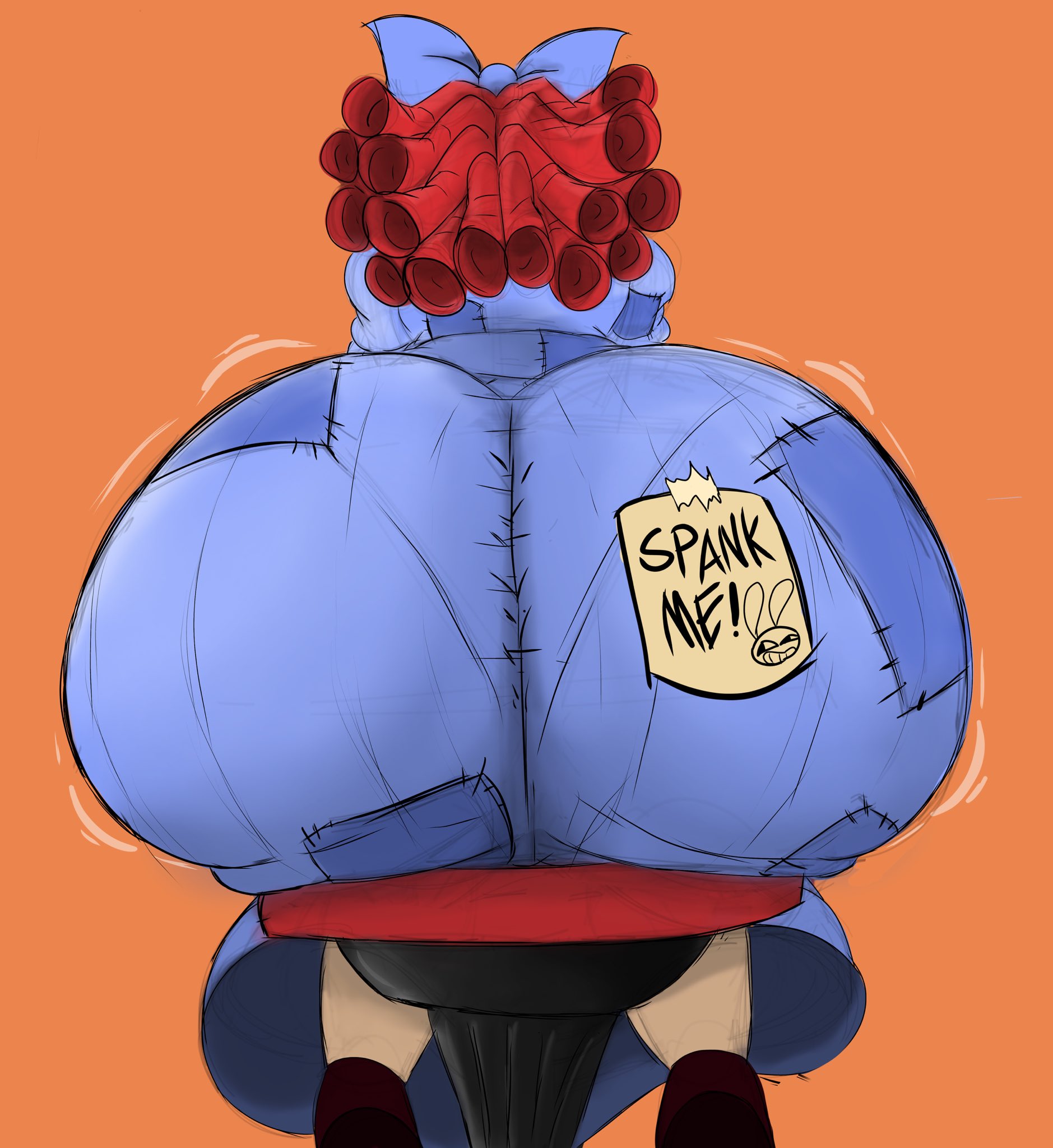 ass, ass focus, big ass, female, girl, ragatha (the amazing digital circus), round ass, solo, tagme, the amazing digital circus, thesushisensei